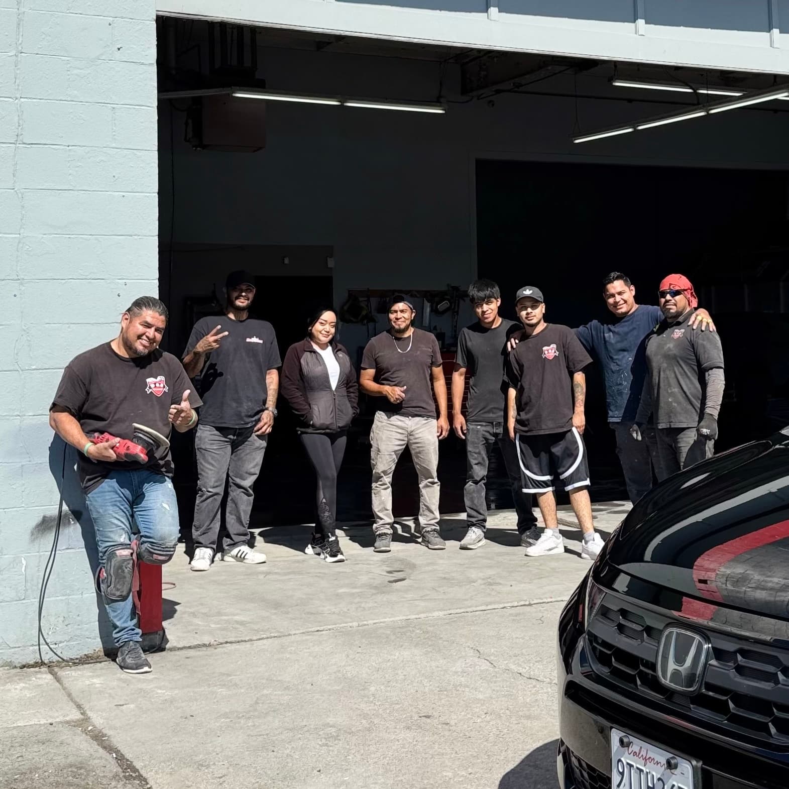 The D&S Auto Repair Inc team outside the shop in Vallejo, CA